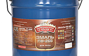 Эмаль ПФ-266 красно-коричневая 20 кг Царицино
